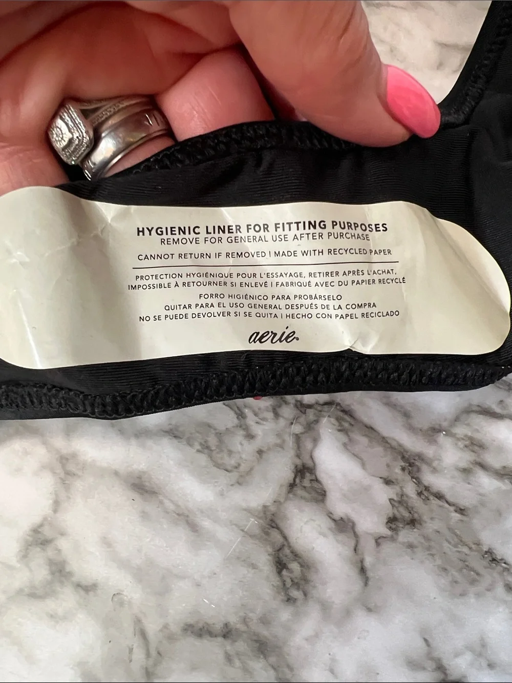 aerie Black Bikini Bottoms